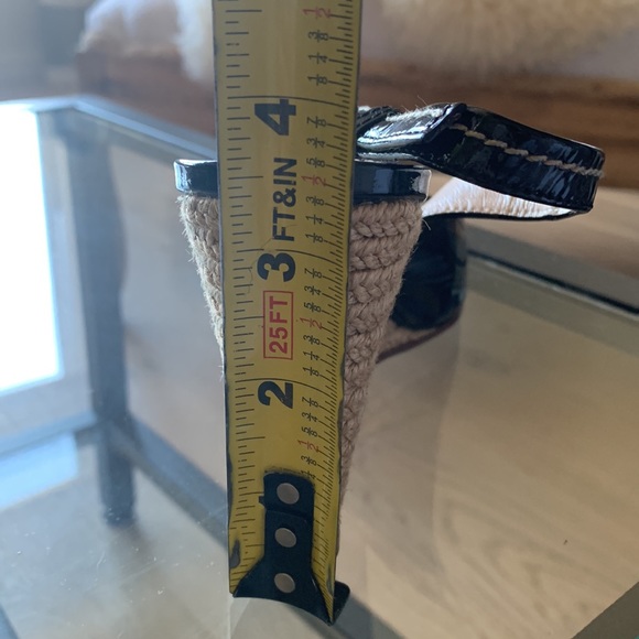 Prada Patton leather sling back wedge. - Picture 10 of 10